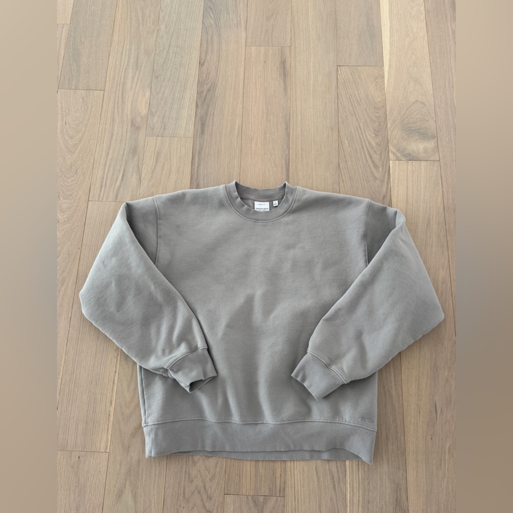 Aritzia Crewneck Sweatshirt in Taupe Gray